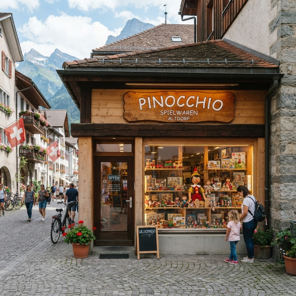 Geschäft Pinocchio von aussen